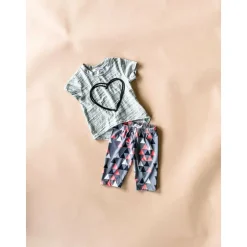 Capri-Triangle leggings | Titanium