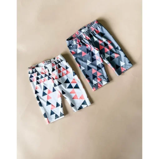 Capri-Triangle leggings | Titanium