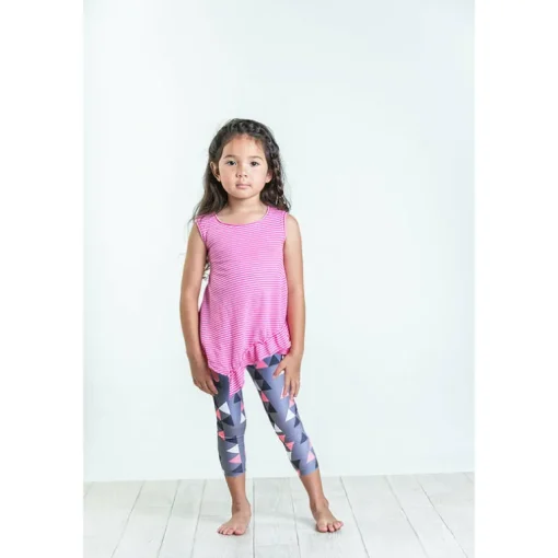 Capri-Triangle leggings | Titanium