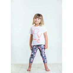 Capri-Triangle leggings | Titanium