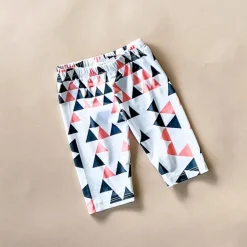 Capri-Triangle leggings | White