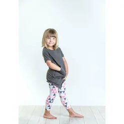 Capri-Triangle leggings | White