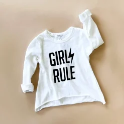 Catina-Girls Rule Tee | White