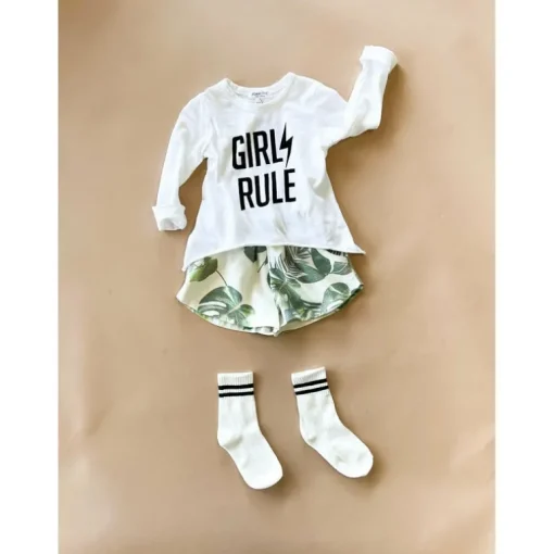 Catina-Girls Rule Tee | White