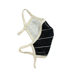 Charcoal Gauze Stripe | Cream