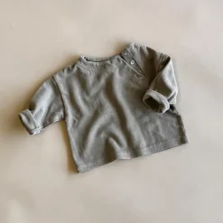 Charlie Baby Button Tee | Mocha
