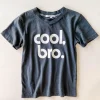 COOL BRO-V NECK TEE | TITANIUM