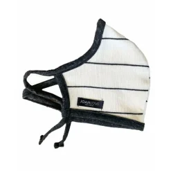 Cream Gauze Stripe | Charcoal