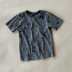 Cruz Splatter print Tee | Walnut