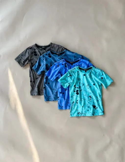Cruz Splatter print Tee | Denim