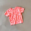 CRUZ-SPLATTER TEE | CORAL NEON