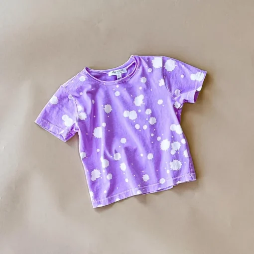 CRUZ-SPLATTER TEE | GRAPE NEON