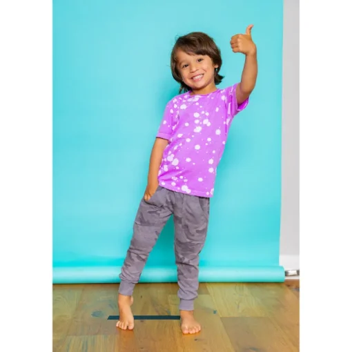 CRUZ-SPLATTER TEE | GRAPE NEON