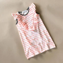 Crystal ST | Coral Stripe Dress