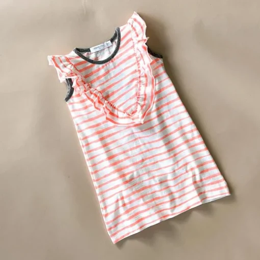 Crystal ST | Coral Stripe Dress