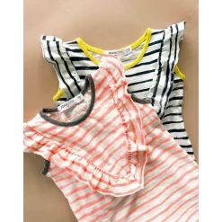 Crystal ST | Coral Stripe Dress