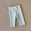 Dakota Stripe baby leggings | Beige