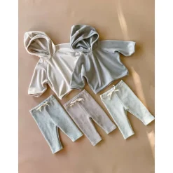 Dakota Stripe baby leggings | Grey