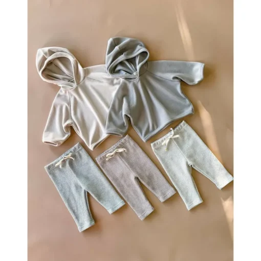Dakota Stripe baby leggings | Beige