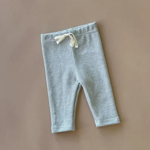 Dakota Stripe baby leggings | Grey