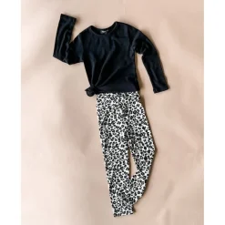 Dance Leggings | Creme Cheetah