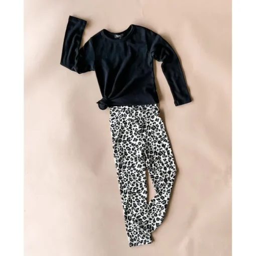 Dance Leggings | Creme Cheetah