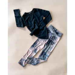 Dance Leggings | Mauve Tie Dye