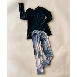 Dance Leggings | Mauve Tie Dye