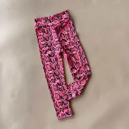 Dance Leggings | Pink Snake