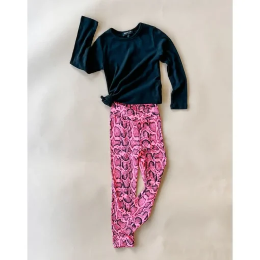 Dance Leggings | Pink Snake