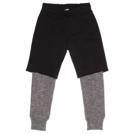 David shorts over pants | Rib | Black