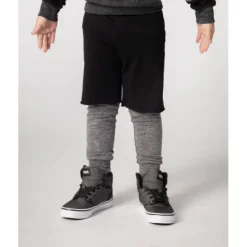 David shorts over pants | Rib | Black