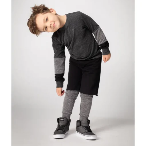 David shorts over pants | Rib | Black
