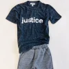 Enzo | Justice Tee | Charcoal