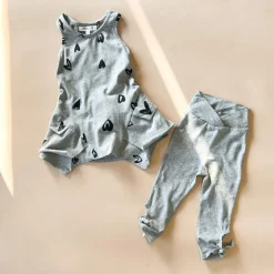 Etta-Heart Tunic top | Heather