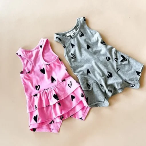 Etta-Heart Tunic top | Heather