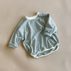 Finlay Striped Baby Tee | Grey