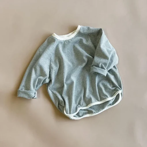 Finlay Striped Baby Tee | Grey