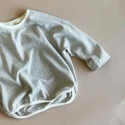 Finlay Striped Baby Tee | Beige