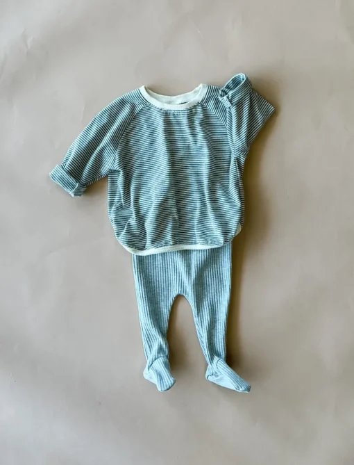 Finlay Striped Baby Tee | Grey