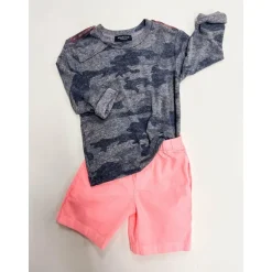 Hampton woven shorts | Coral