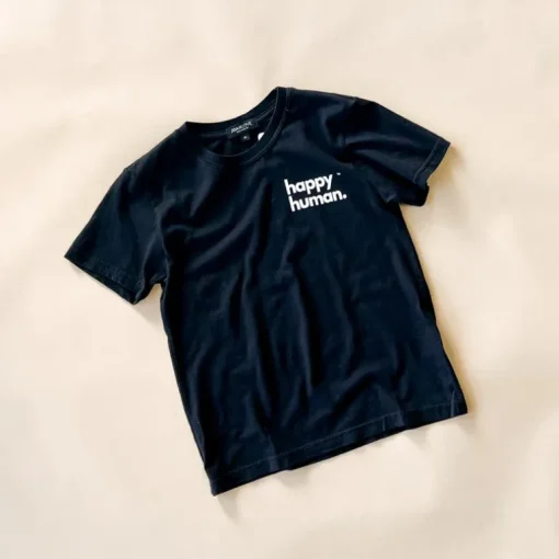 Happy Human Hipster Tee | Black | Women & Youth size 8-16