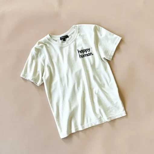 Happy Human Hipster Tee | Cream | Women & Youth size 8-16