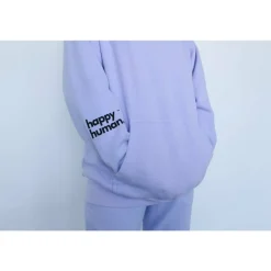 Happy Human Hoodie | Lilac | Adult