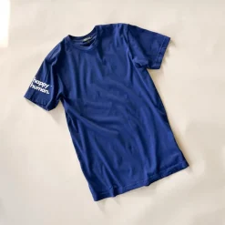 Happy Human Oversized Tee | Navy | Adult
