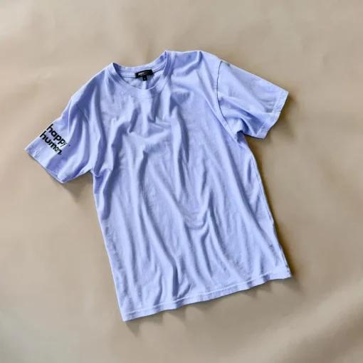 Happy Human Oversized Tee | Lilac | Adult