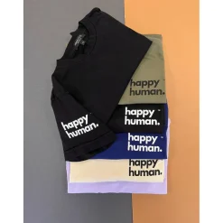 Happy Human Oversized Tee | Army Green | Adult