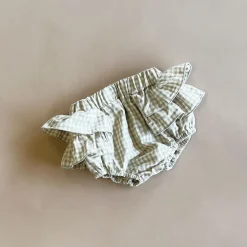 Haven Checker ruffle bloomer | Beige