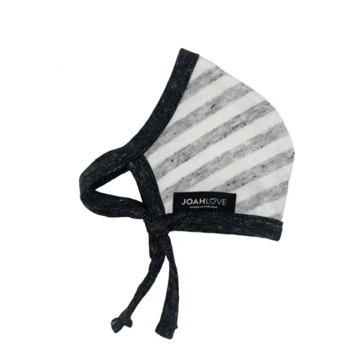 Heather/Natural Stripe | Charcoal