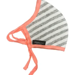 Heather/Natural Stripe | Coral Neon